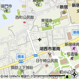 静岡県湖西市新居町浜名673-2周辺の地図