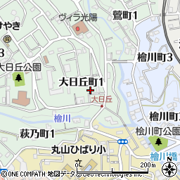 兵庫県神戸市長田区大日丘町1丁目9周辺の地図