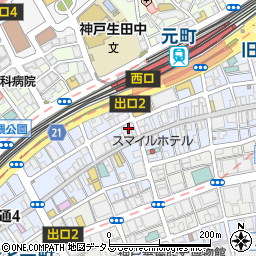 松屋 元町本店周辺の地図