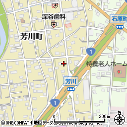 静岡県浜松市中央区芳川町503周辺の地図