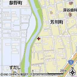 静岡県浜松市中央区芳川町860周辺の地図