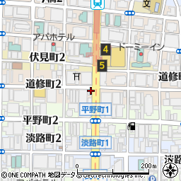 道修町漢方薬局周辺の地図