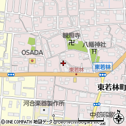 静岡県浜松市中央区東若林町1185周辺の地図