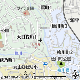 兵庫県神戸市長田区大日丘町1丁目3周辺の地図