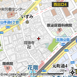 リパーク神戸花隈町駐車場周辺の地図