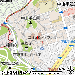 神戸真生塾周辺の地図