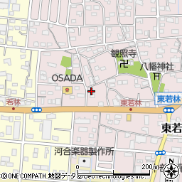 静岡県浜松市中央区東若林町1189周辺の地図