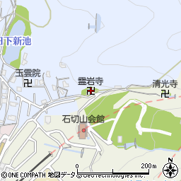 霊岩寺周辺の地図