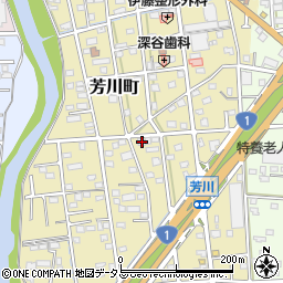 静岡県浜松市中央区芳川町665周辺の地図