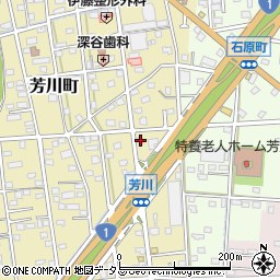 静岡県浜松市中央区芳川町494周辺の地図