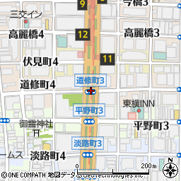 道修町３周辺の地図