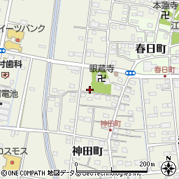 静岡県浜松市中央区神田町660周辺の地図
