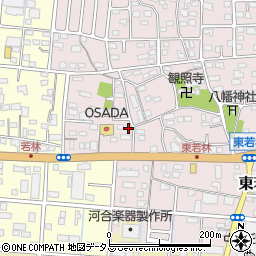 静岡県浜松市中央区東若林町1197周辺の地図