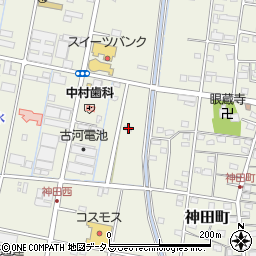 静岡県浜松市中央区神田町617周辺の地図