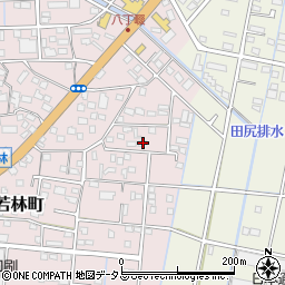 静岡県浜松市中央区東若林町1405周辺の地図