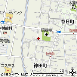 静岡県浜松市中央区神田町661周辺の地図