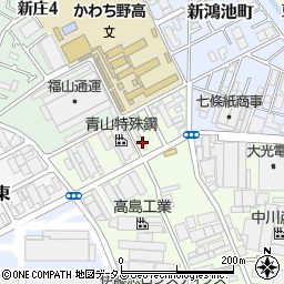 生駒商会倉庫周辺の地図