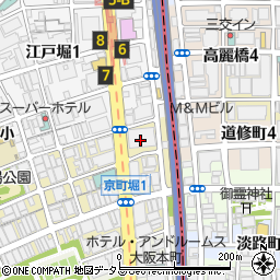 大阪府大阪市西区京町堀1丁目5周辺の地図