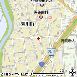 静岡県浜松市中央区芳川町667周辺の地図