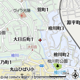 兵庫県神戸市長田区大日丘町1丁目4周辺の地図