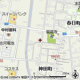 静岡県浜松市中央区神田町649周辺の地図