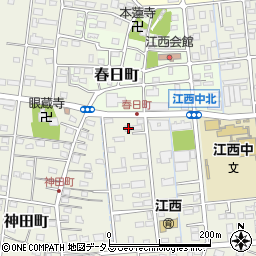 静岡県浜松市中央区神田町194周辺の地図