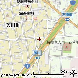 静岡県浜松市中央区芳川町492周辺の地図