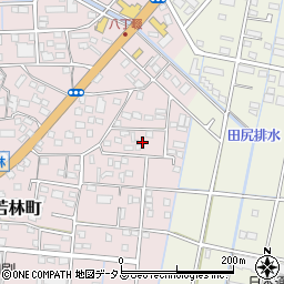 静岡県浜松市中央区東若林町1404周辺の地図