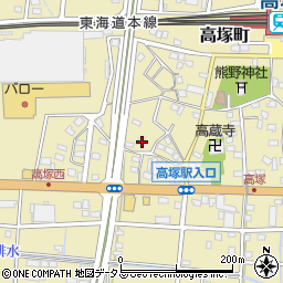 静岡県浜松市中央区高塚町4744周辺の地図
