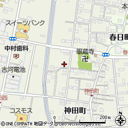 静岡県浜松市中央区神田町650周辺の地図