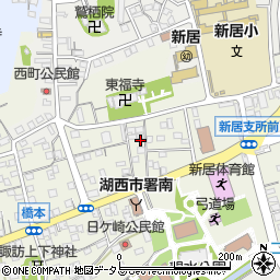 静岡県湖西市新居町浜名598-7周辺の地図