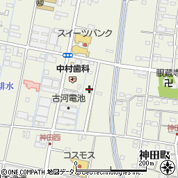 静岡県浜松市中央区神田町582周辺の地図