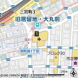 ブルガリ神戸大丸店周辺の地図