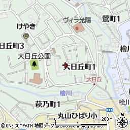 兵庫県神戸市長田区大日丘町1丁目周辺の地図