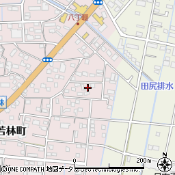 静岡県浜松市中央区東若林町1402周辺の地図
