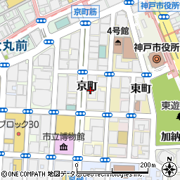 ファミリーマート三宮京町店周辺の地図