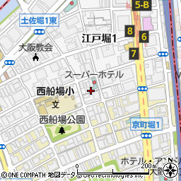 大阪府大阪市西区江戸堀1丁目20周辺の地図