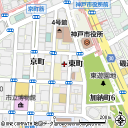 ナチュラルカフェ&レストラン ボナトリーチェ Bona trice 神戸三宮周辺の地図