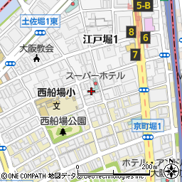 大阪府大阪市西区江戸堀1丁目20-21周辺の地図