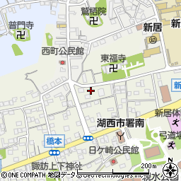 静岡県湖西市新居町浜名668-3周辺の地図