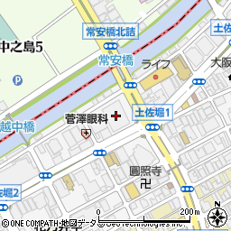 セブンイレブン大阪土佐堀ダイビル店周辺の地図