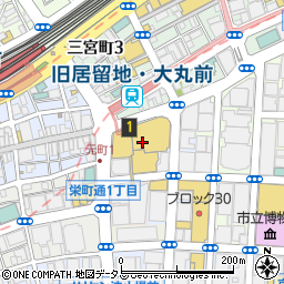ジョージジェンセン　大丸神戸店周辺の地図