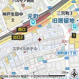 ＯＩＬ＆ＶＩＮＥＧＡＲ　神戸元町店周辺の地図