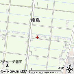 静岡県磐田市南島302-1周辺の地図