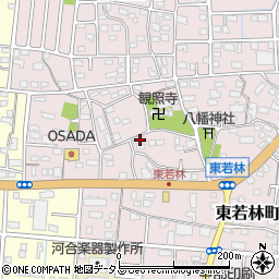 静岡県浜松市中央区東若林町1186周辺の地図