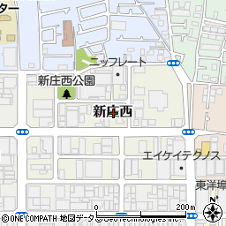 〒578-0964 大阪府東大阪市新庄西の地図