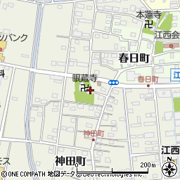 静岡県浜松市中央区神田町677周辺の地図