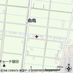 静岡県磐田市南島301周辺の地図