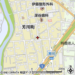 静岡県浜松市中央区芳川町669周辺の地図