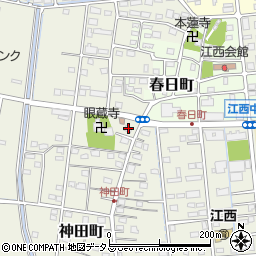 静岡県浜松市中央区神田町681周辺の地図